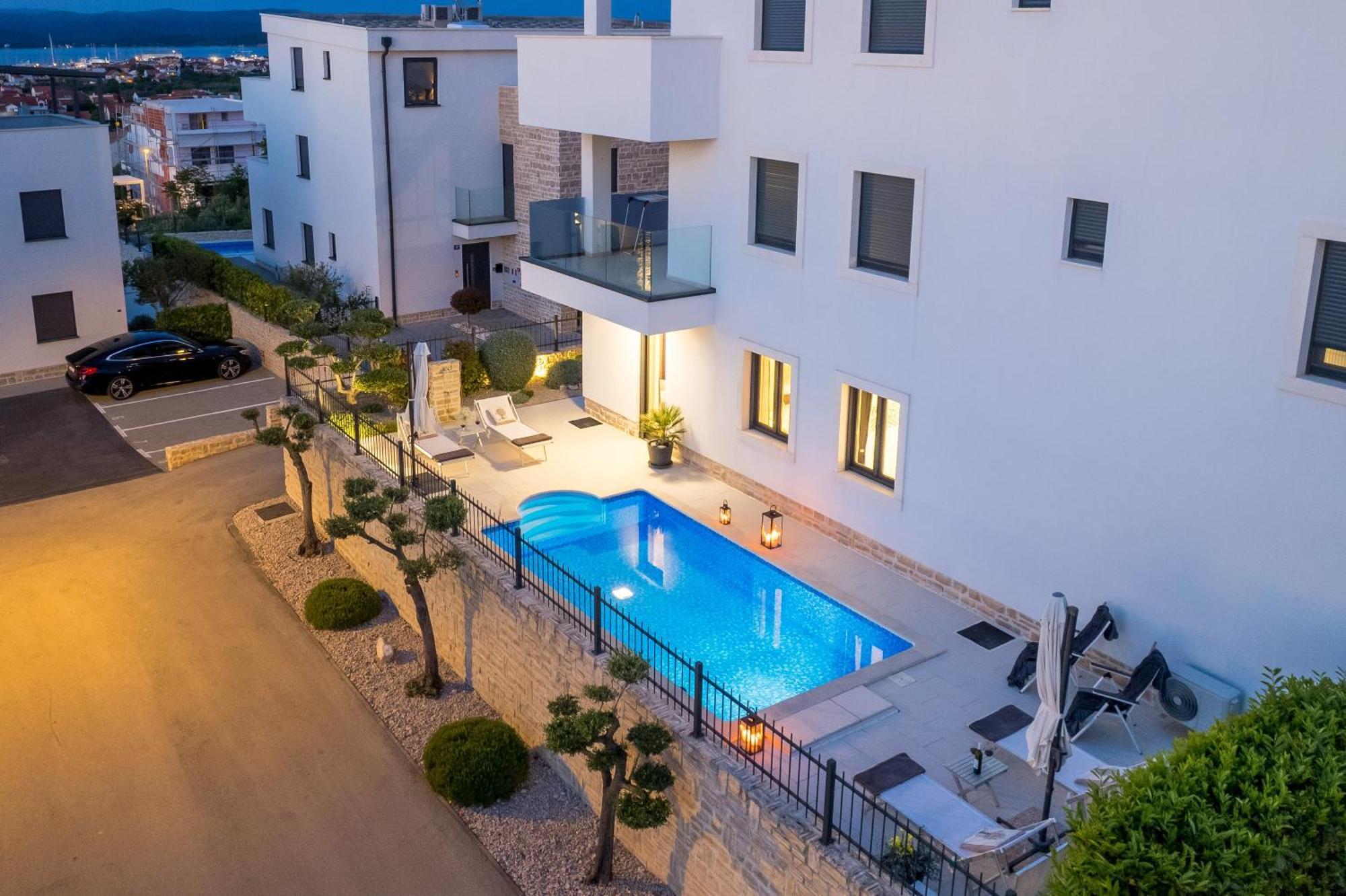 Luxury Apartment Hyperion With Private Pool And Garden Murter Eksteriør billede